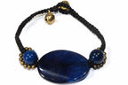 Pulseira de Ágata Azul