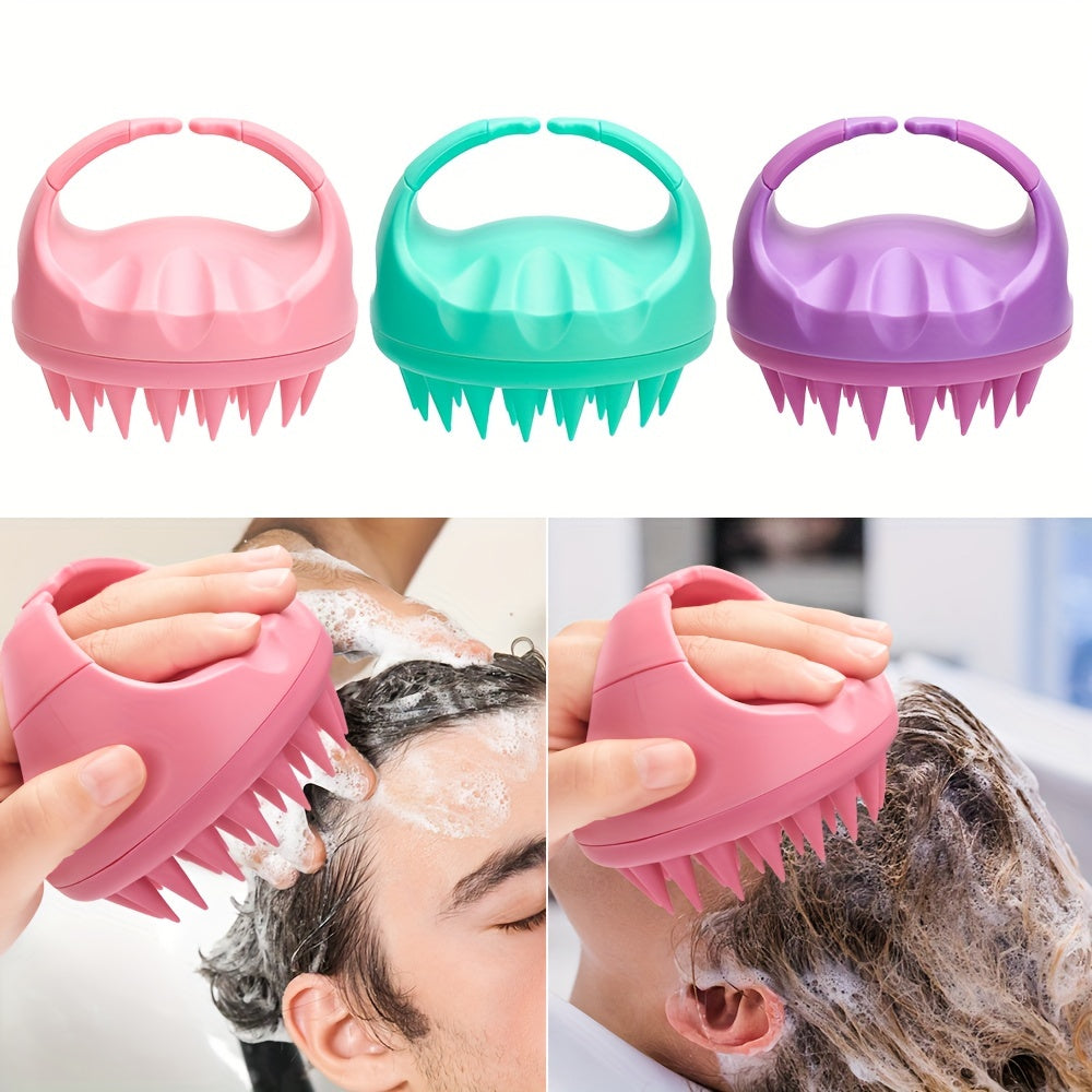 Silicone Scalp Massage Brush – Shampoo & Scalp Care Tool
